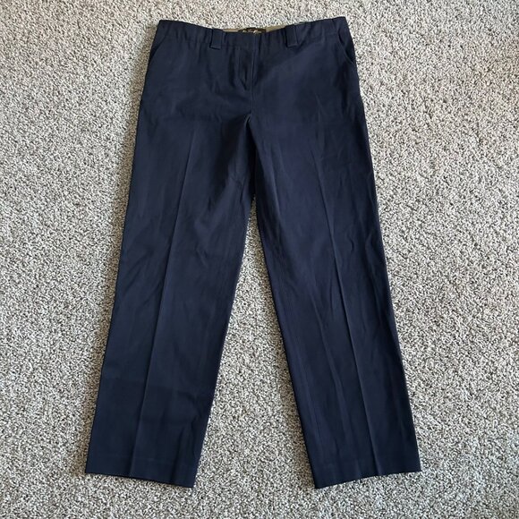 Loro Piana Mens Navy Dress Pants Size 46 Made In Italy Wool Blend Classic Fit - Picture 12 of 12